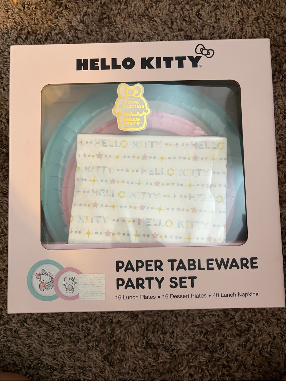 Hello Kitty Paper Tableware Party Set